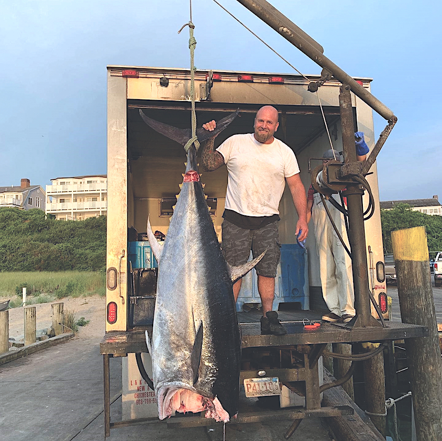 Big J and GetBentTV Catch Blue Fish for Cooking at Cape Cod, MA