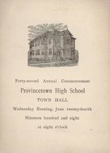 PHS Commencement Program 1908