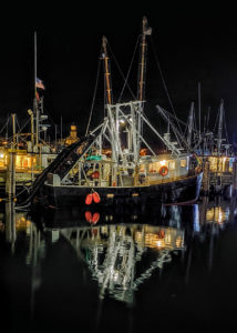 Provincetown Harbor at Night