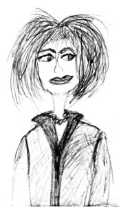 Mary DeAngelis sketch of Angie