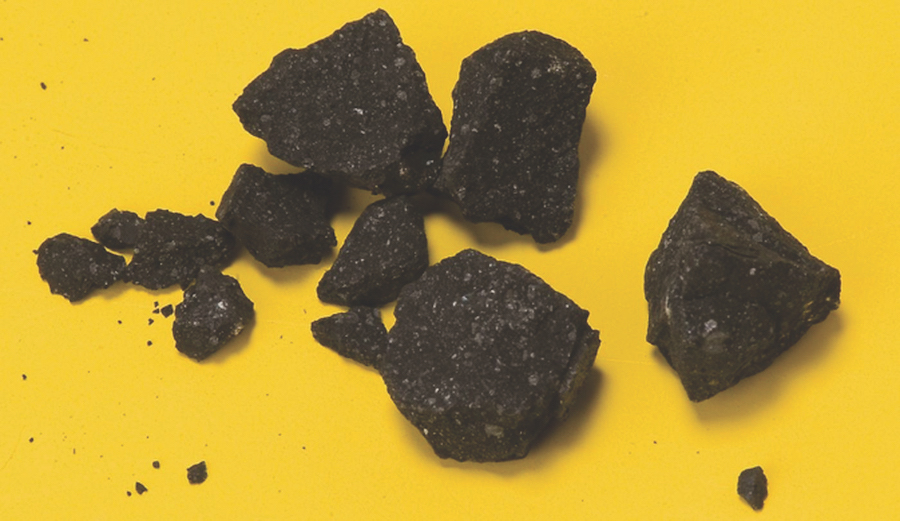 meteorite fragments