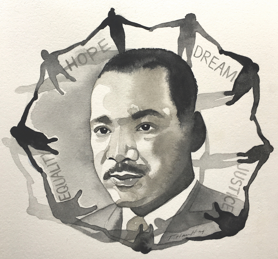 Illustration of Dr. King