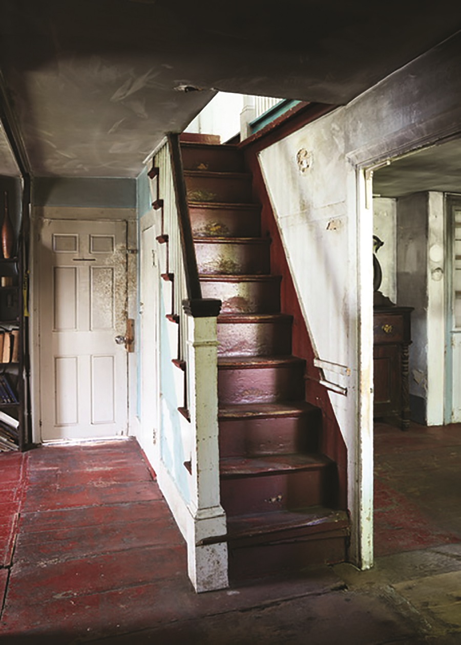 Pre-restoration stairs