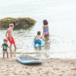 Kids on the beach in Truro