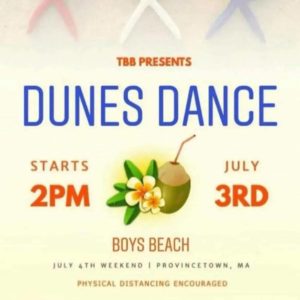 Dunes Dance party poster