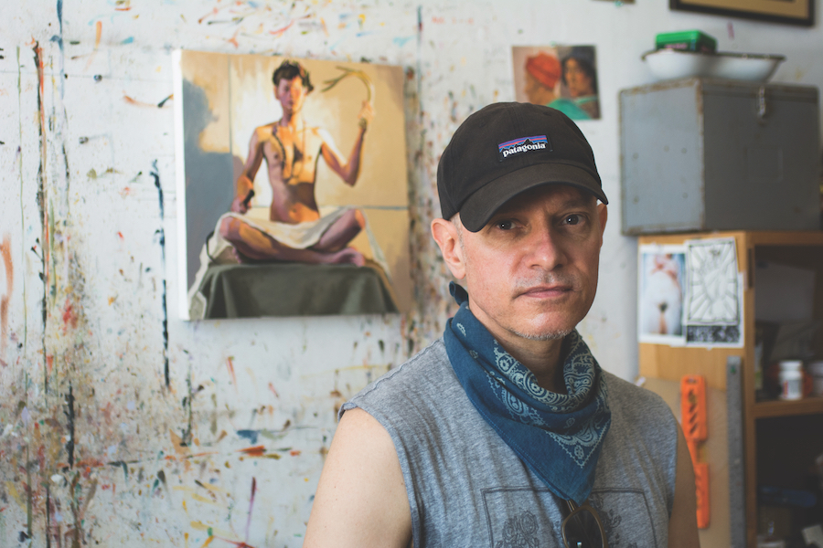 Christopher Sousa in his Provincetown studio.