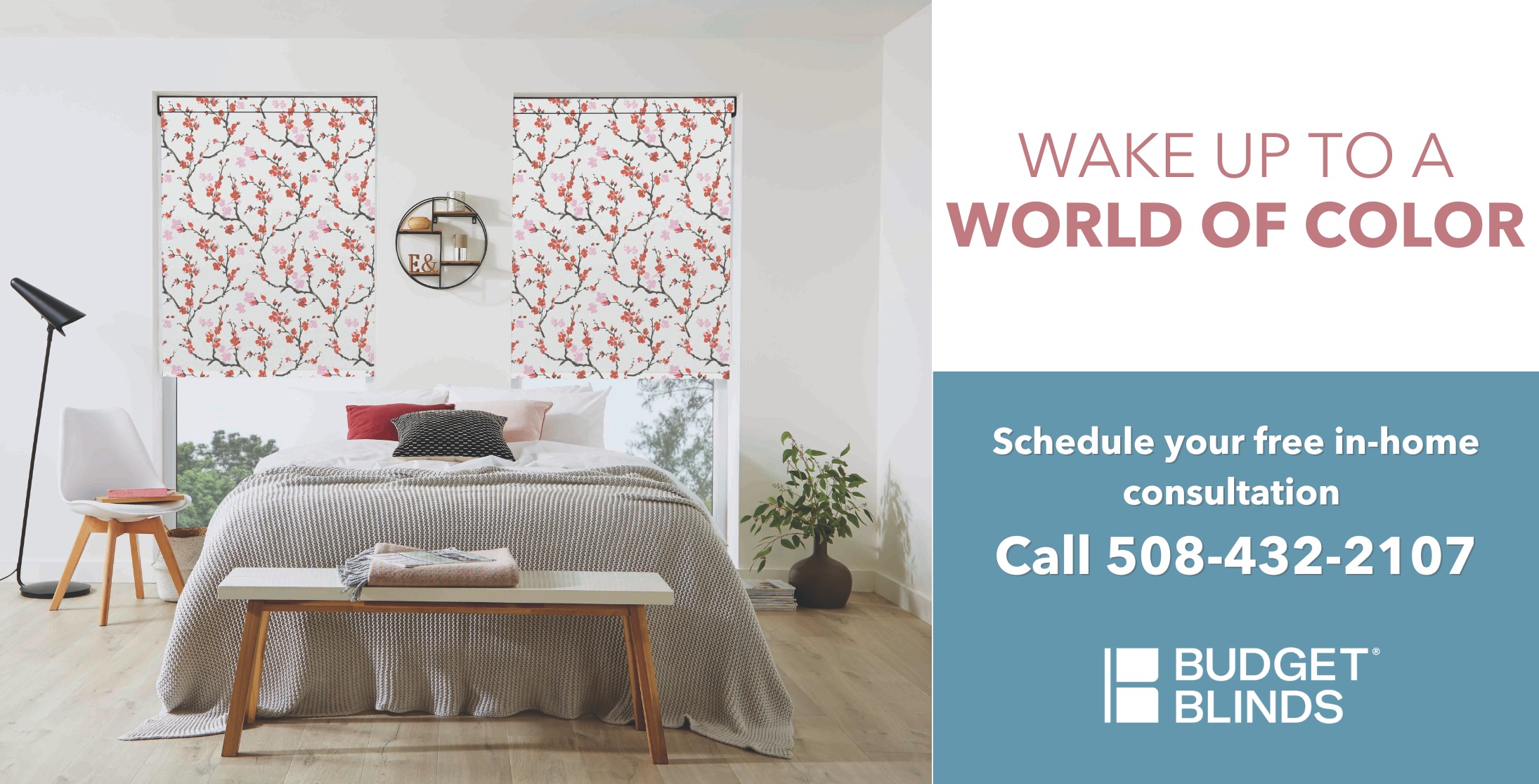 Budget Blinds "Wake Up to a World of Color"