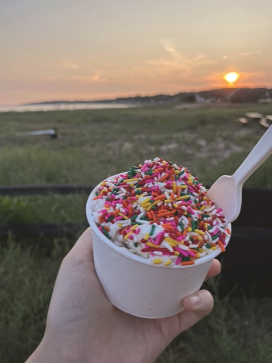 lactose intolerant doomer girl regrets eating ice cream. milk