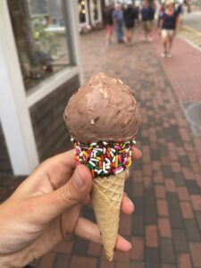 Double Scoop in a Waffle Cone, Waffle cones remind me of th…
