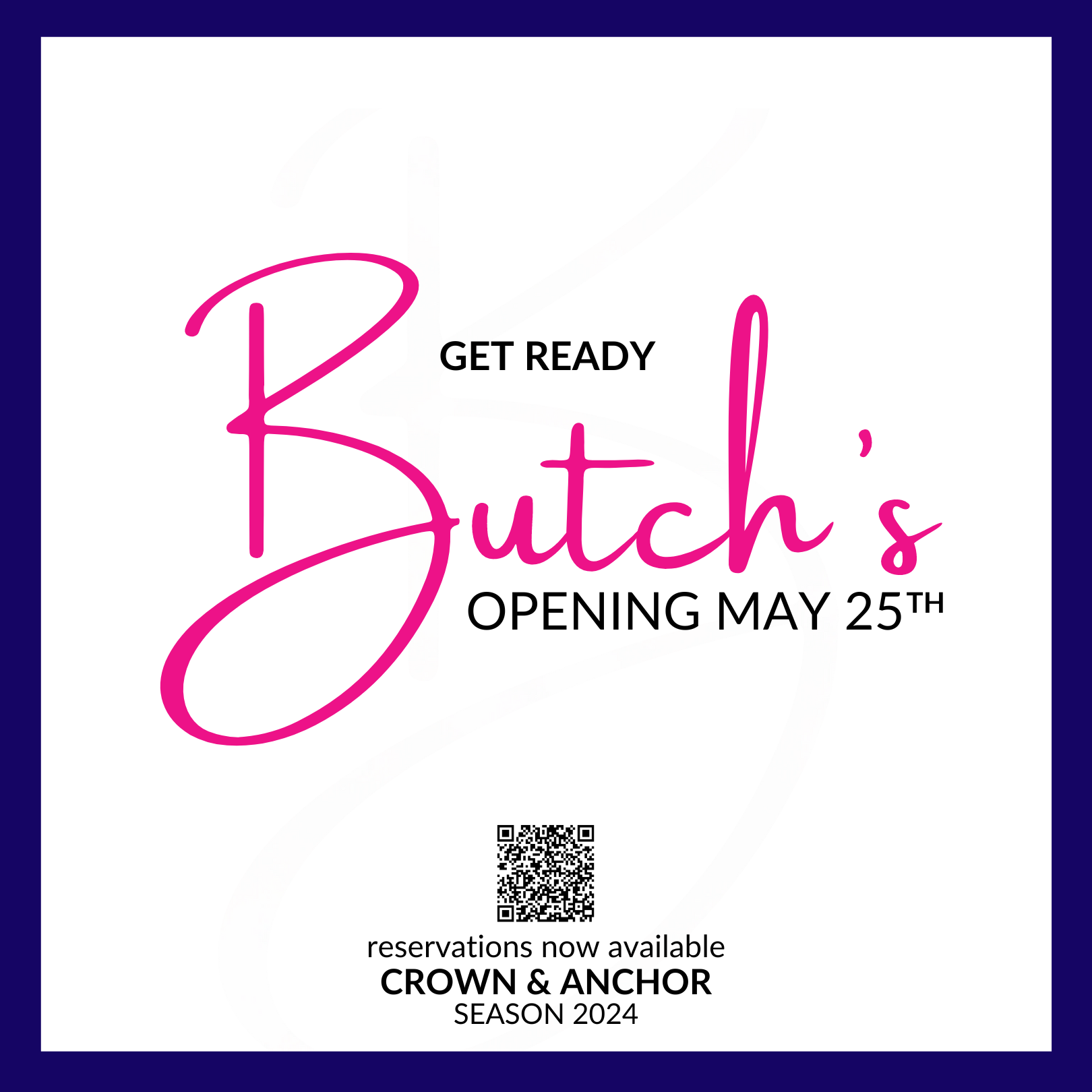 Crown & Anchor announces its new restaurant, Butch's.