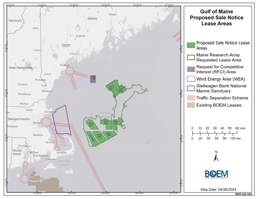 U.S. Proposes 8 Wind Energy Areas in Gulf of Maine – The Provincetown Independent